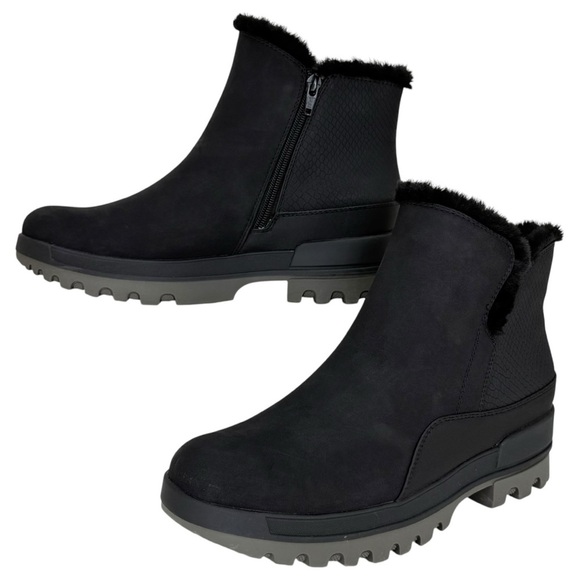 Baretraps Noemi Black Faux Leather Water-Resistant Womens Ankle Boots Size 9M - Picture 9 of 9